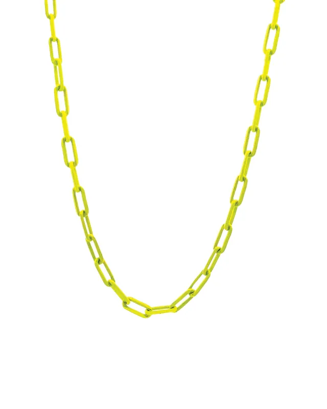 Paperclip Enamel Necklace sold by Blue Ruby
