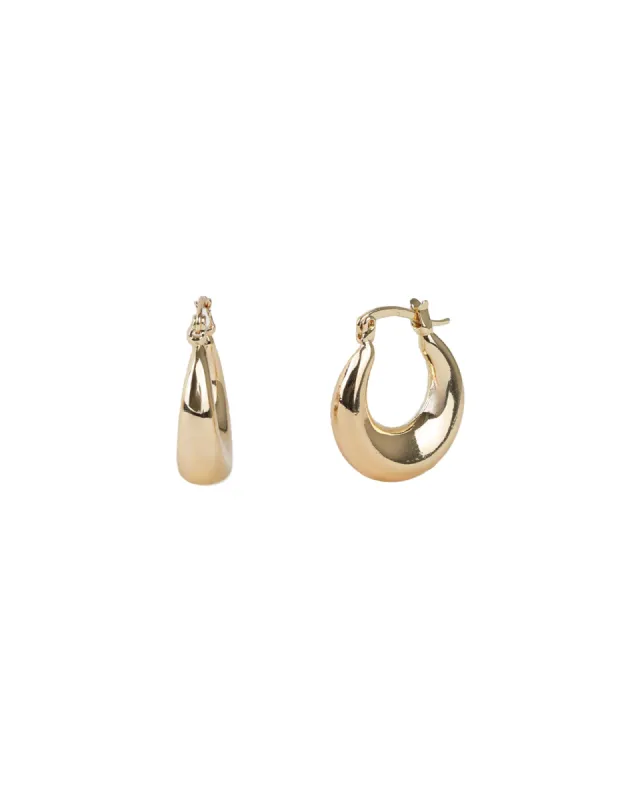 Teardrop Round Hoops | 20mm sold by Blue Ruby
