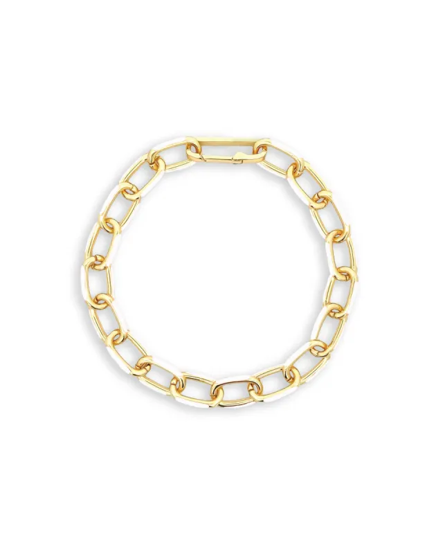 Oval Link Enamel Bracelet sold by Blue Ruby