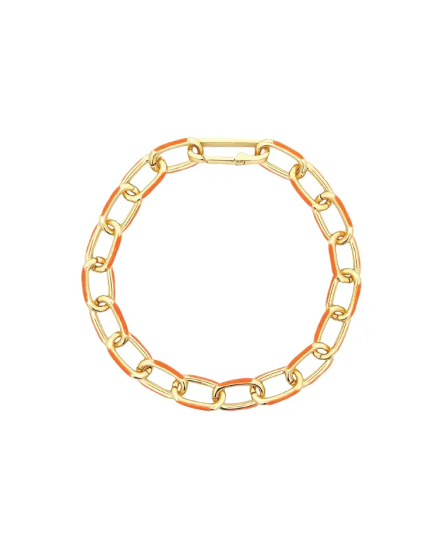 Oval Link Enamel Bracelet sold by Blue Ruby