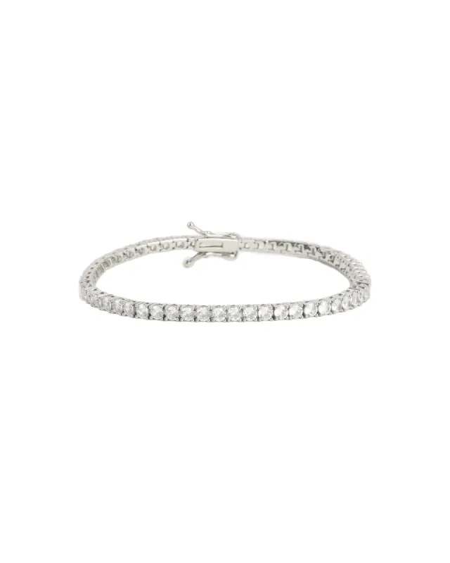 Tennis 4 Prong CZ Bracelet | 4mm sold by Blue Ruby
