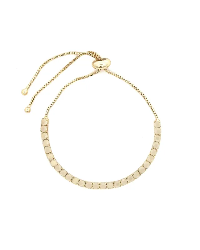 Round CZ Pull Bracelet sold by Blue Ruby