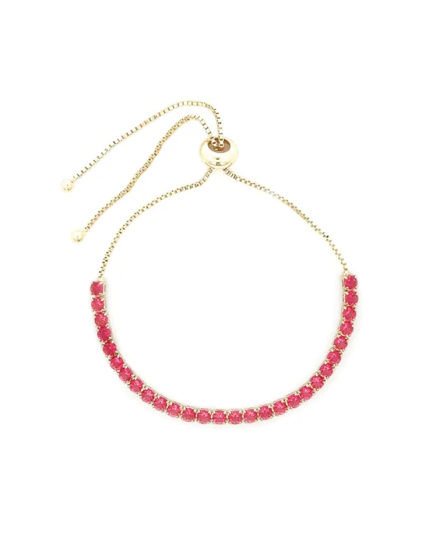Round CZ Pull Bracelet sold by Blue Ruby
