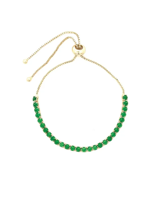 Round CZ Pull Bracelet sold by Blue Ruby