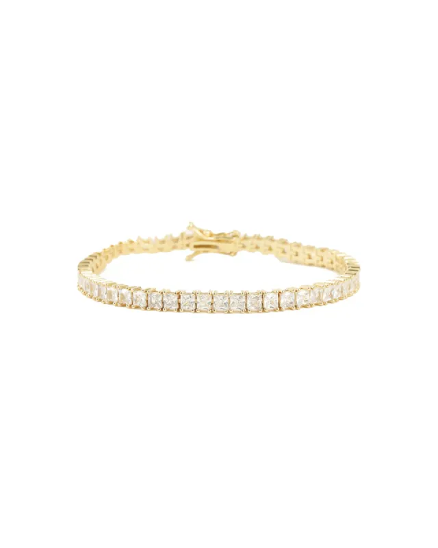 Square CZ Tennis Bracelet sold by Blue Ruby