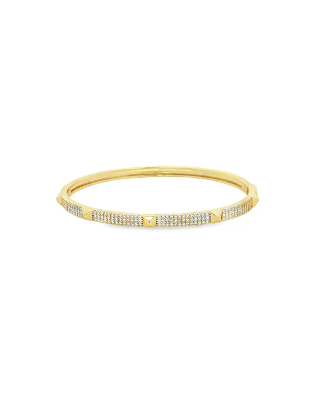 Pyramid Station Pavé Bangle sold by Blue Ruby