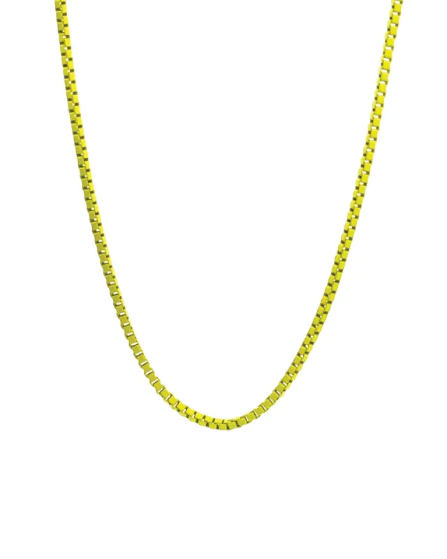 Box Enamel Necklace sold by Blue Ruby