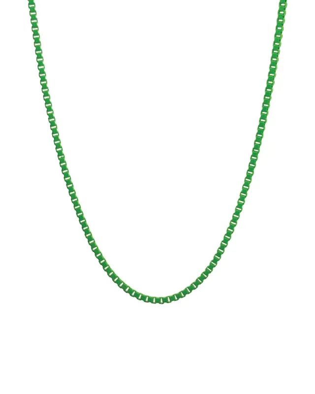 Box Enamel Necklace sold by Blue Ruby