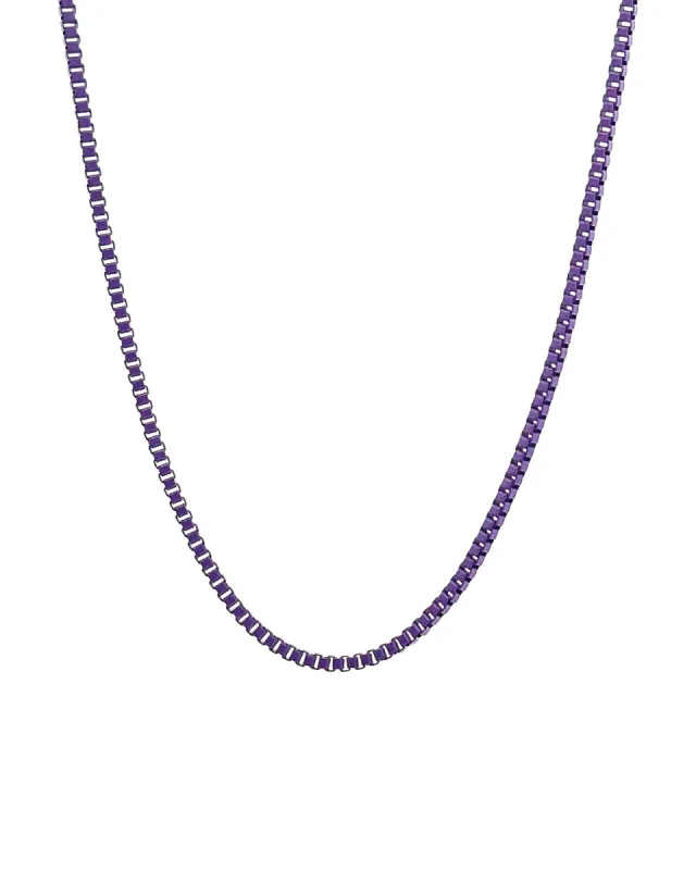 Box Enamel Necklace sold by Blue Ruby