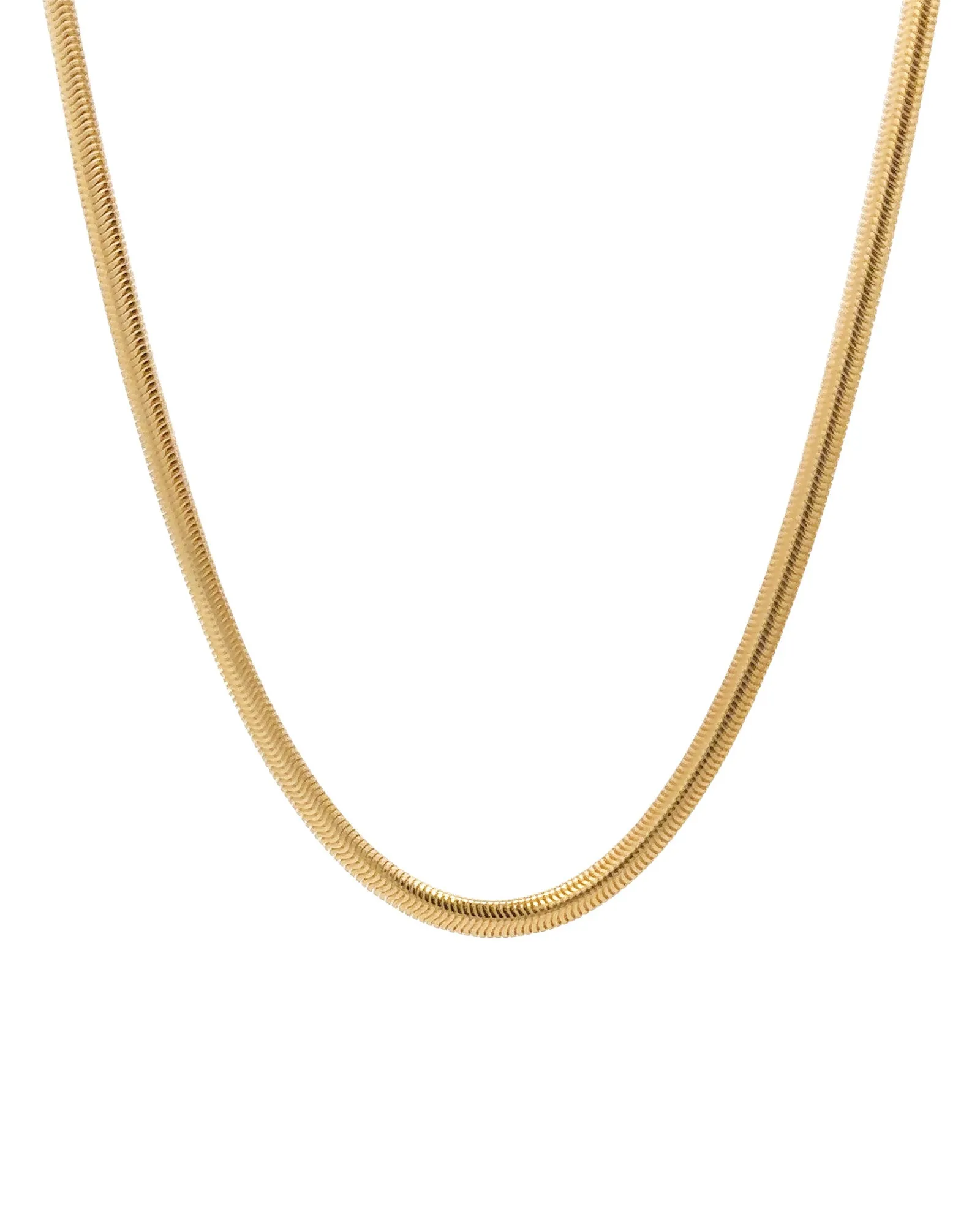 Flat Snake Necklace | 3mm sold by Blue Ruby