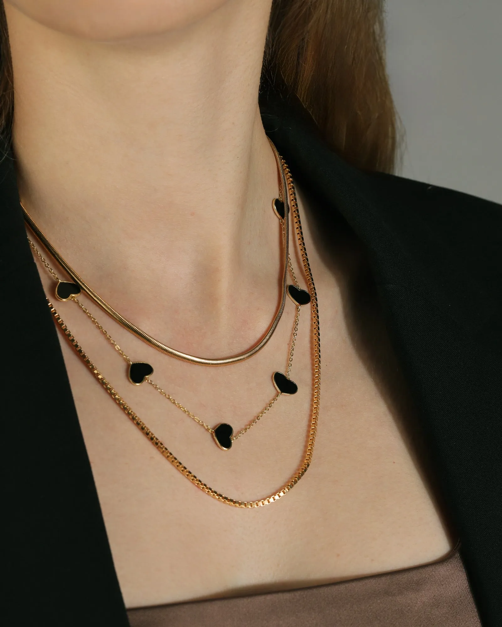 Flat Snake Necklace | 3mm sold by Blue Ruby product image thumbnail 2