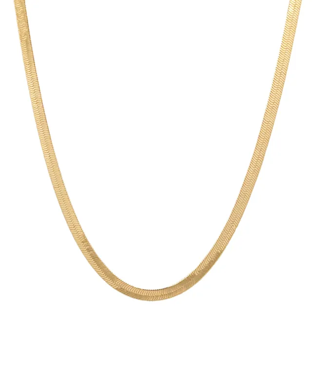 Herringbone Necklace | 3mm sold by Blue Ruby