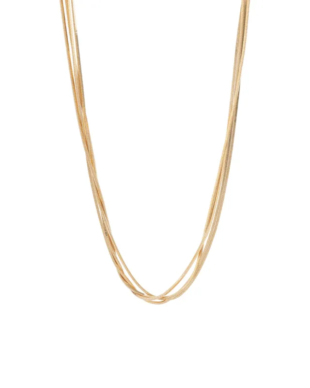4 Row Snake Chain Necklace sold by Blue Ruby