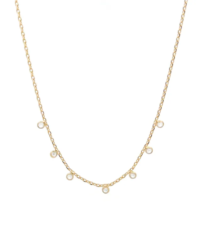 7 CZ Drop Necklace sold by Blue Ruby