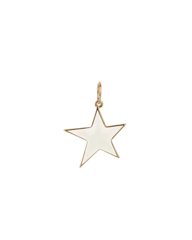 Large Star Enamel Charm sold by Blue Ruby