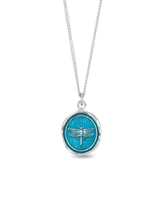 Dragonfly Talisman | Capri Blue sold by Blue Ruby
