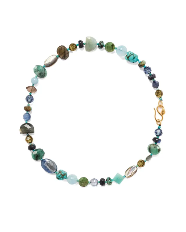 Pandora Necklace | Green Mix sold by Blue Ruby