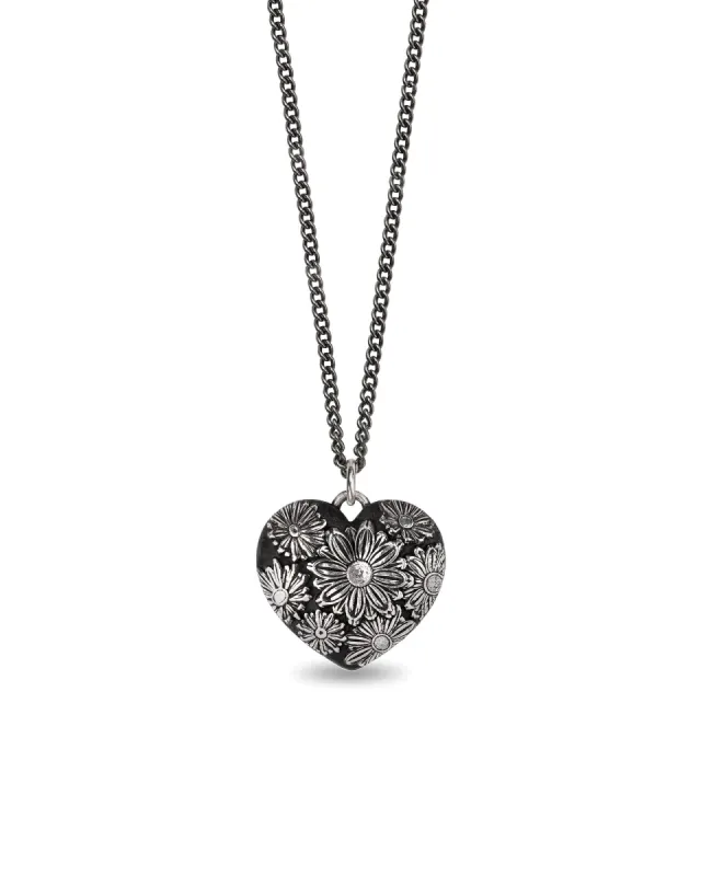 Daisy Large Puffed Heart Talisman sold by Blue Ruby