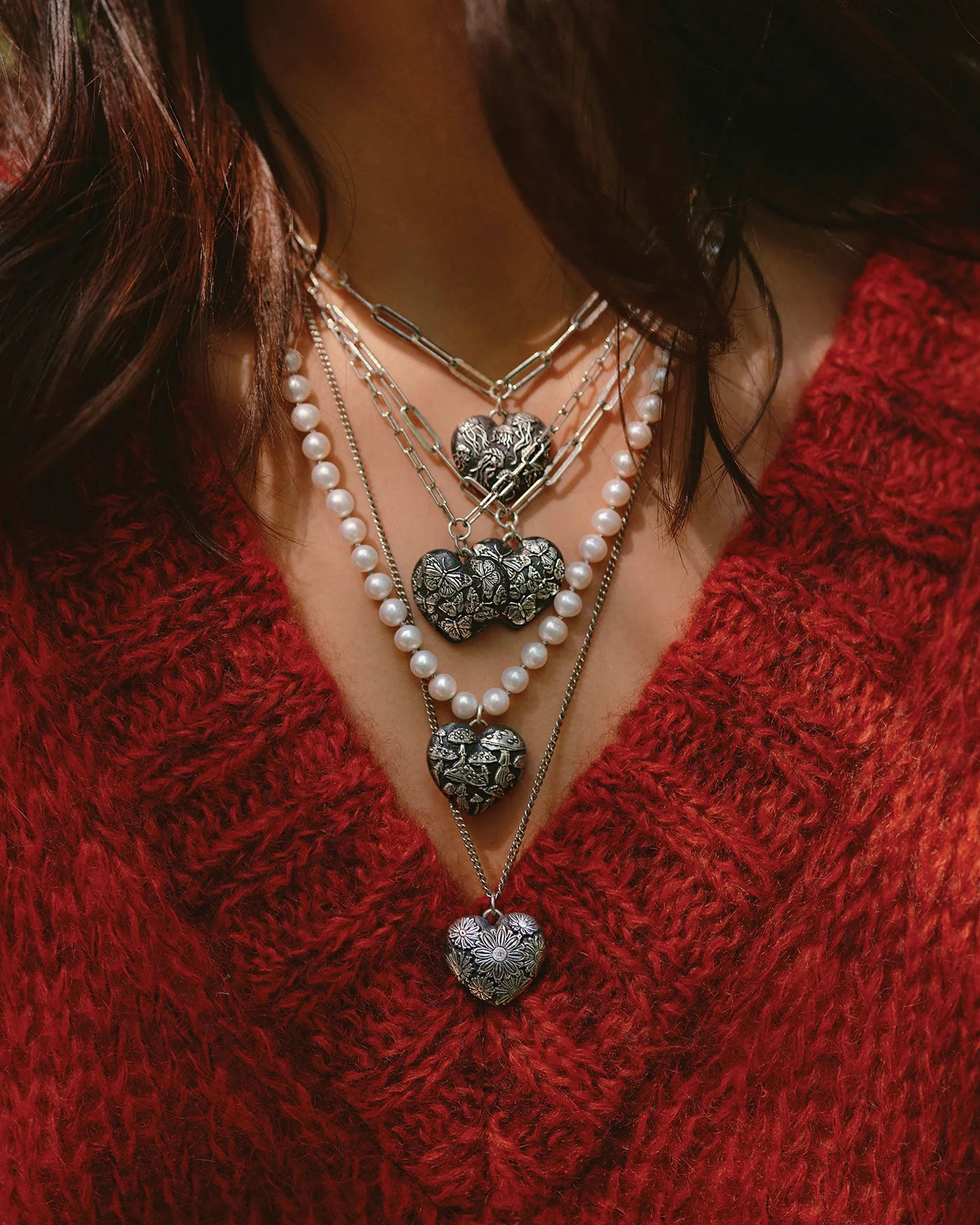 Daisy Large Puffed Heart Talisman sold by Blue Ruby product image thumbnail 3