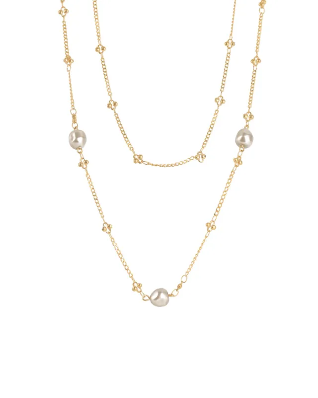 Two Row Pearl Necklace sold by Blue Ruby