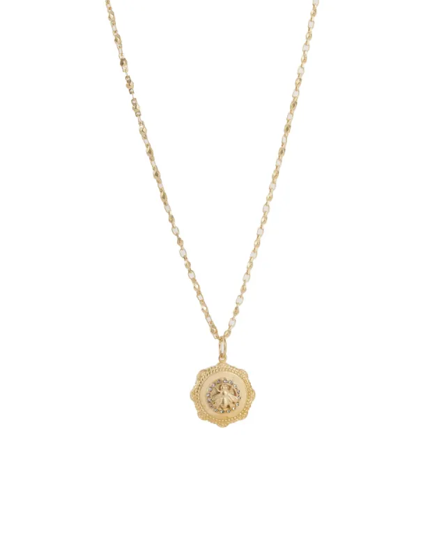 Bee Disc Necklace sold by Blue Ruby
