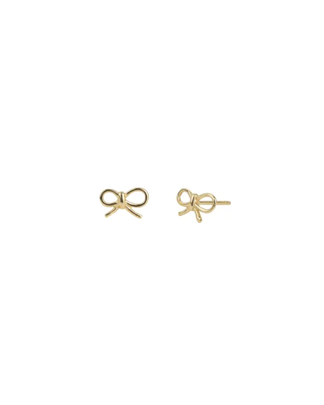 Tiny Bow Studs sold by Blue Ruby