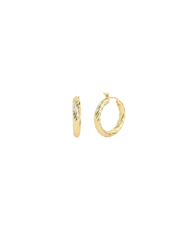 Twist Hoops | 25mm sold by Blue Ruby