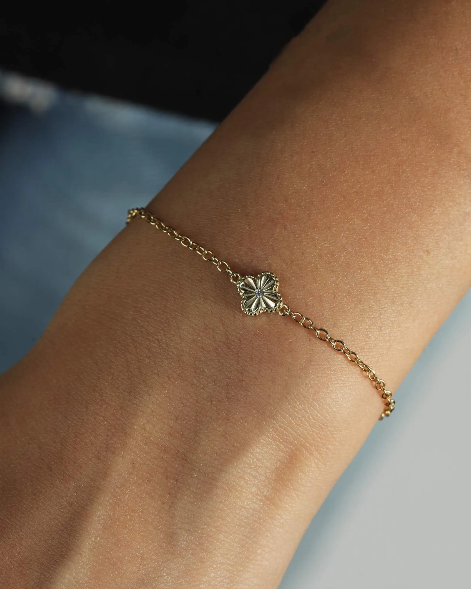 Clover Single CZ Bracelet sold by Blue Ruby product image thumbnail 2