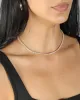 Tennis 3 Prong CZ Necklace | 4mm sold by Blue Ruby