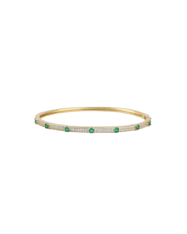 CZ Station Pavé Bangle sold by Blue Ruby