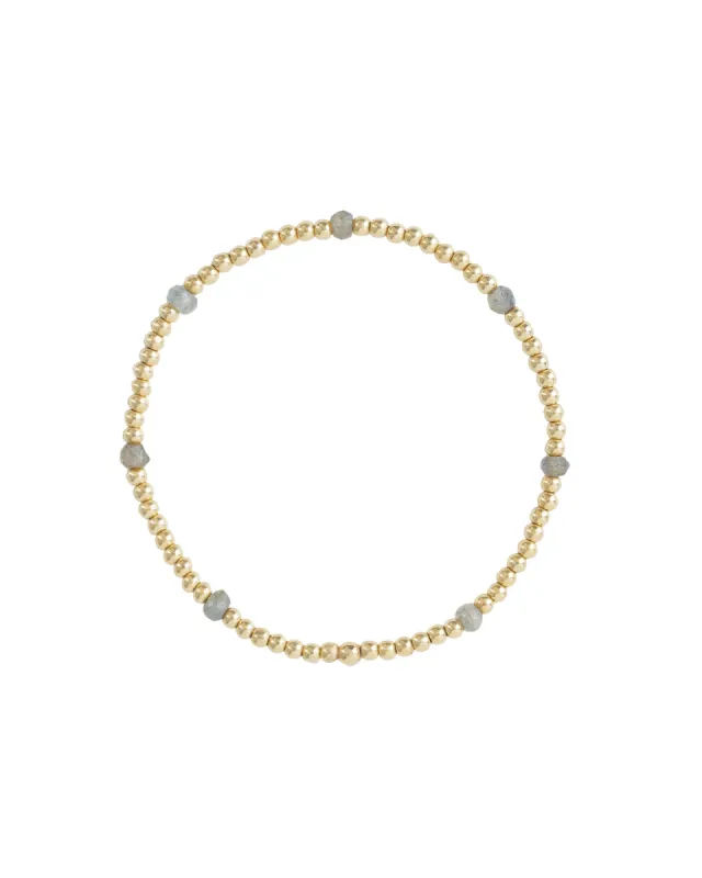 Beaded 7 Stone Bracelet | 2.5mm sold by Blue Ruby