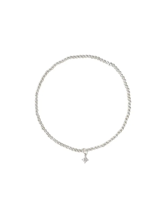 Beaded CZ Star Bracelet | 2mm sold by Blue Ruby