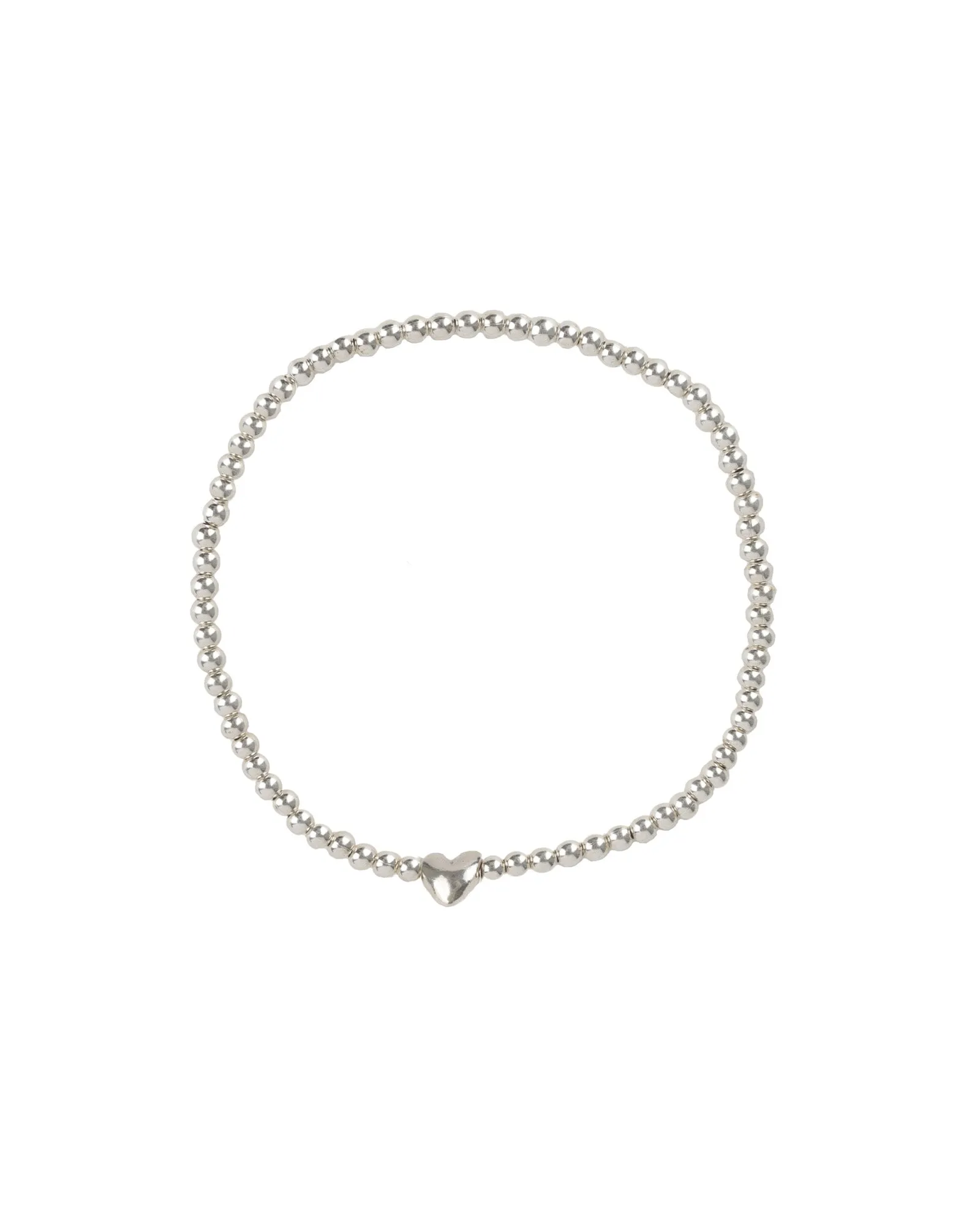 Beaded Heart Bracelet | 2.5mm sold by Blue Ruby