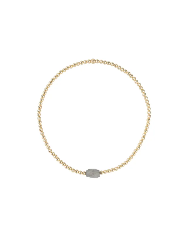 Beaded Single Stone Bracelet | 2mm sold by Blue Ruby