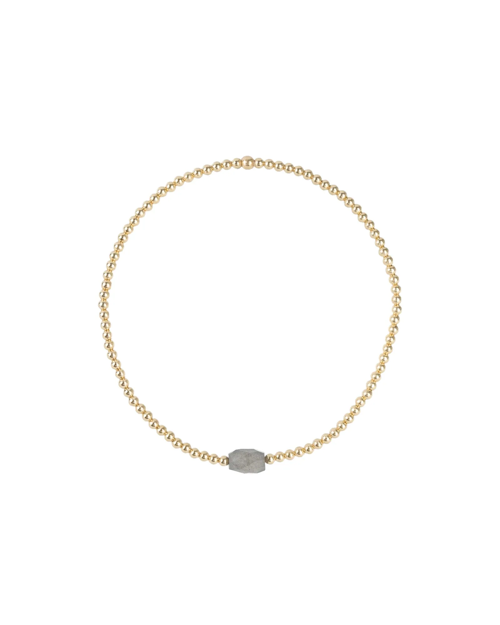 Beaded Single Stone Bracelet | 2mm sold by Blue Ruby