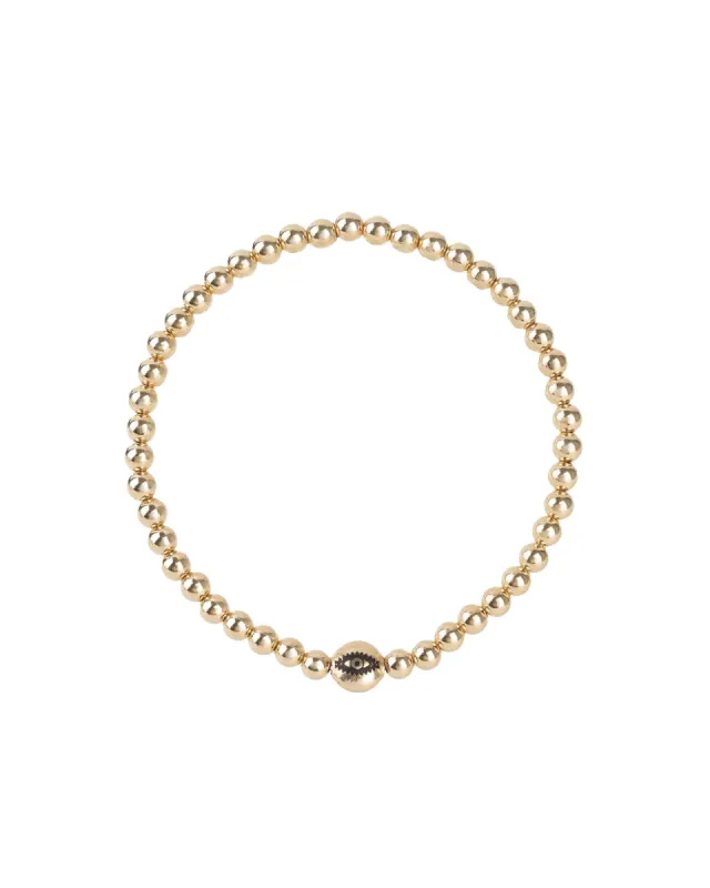 Evil Eye Beaded Bracelet | 4mm sold by Blue Ruby