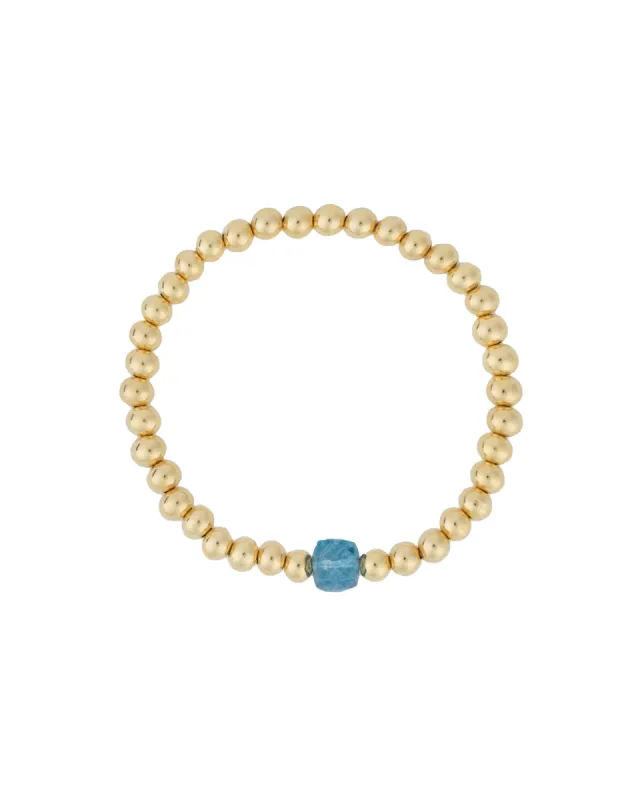 Square Stone Bracelet | 5mm sold by Blue Ruby