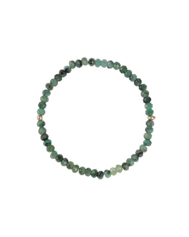 Stone Saucer Beaded Bracelet | 4mm sold by Blue Ruby