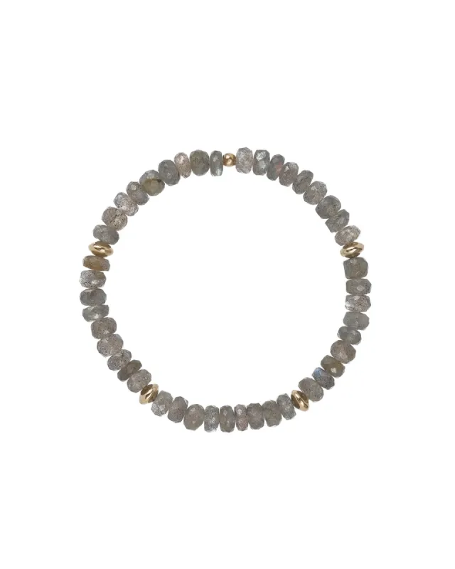 Stone Saucer Beaded Bracelet | 6mm sold by Blue Ruby