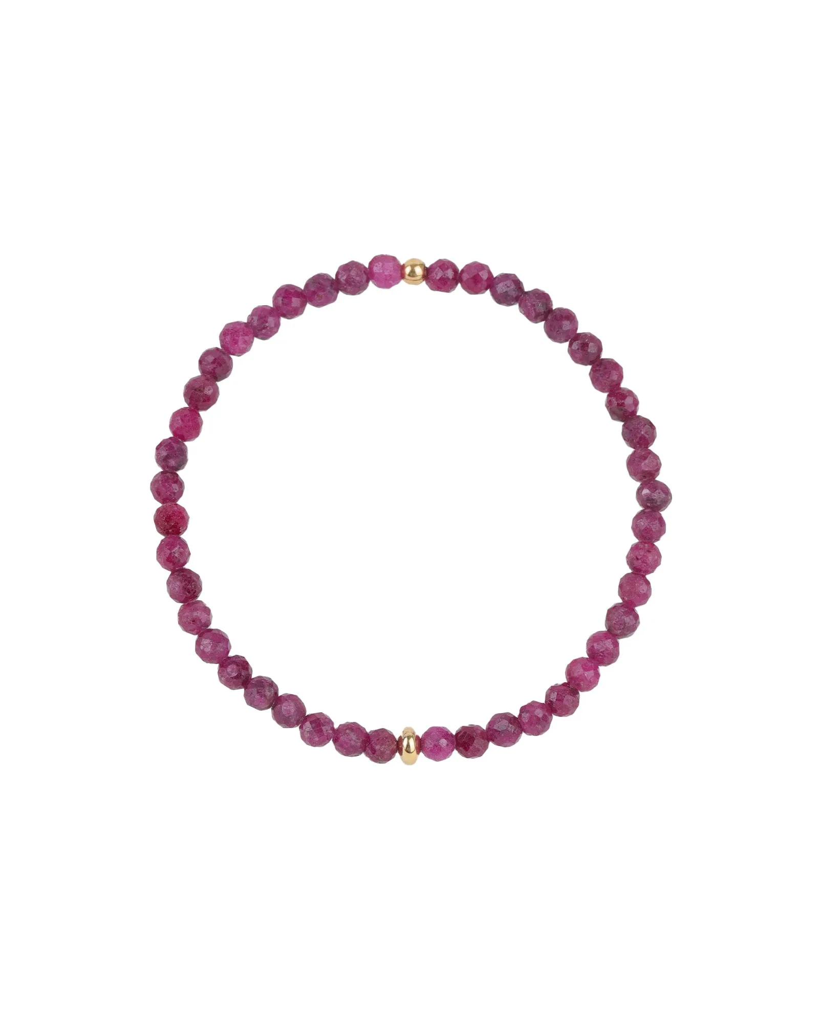 Stone Saucer Beaded Bracelet | 4mm sold by Blue Ruby