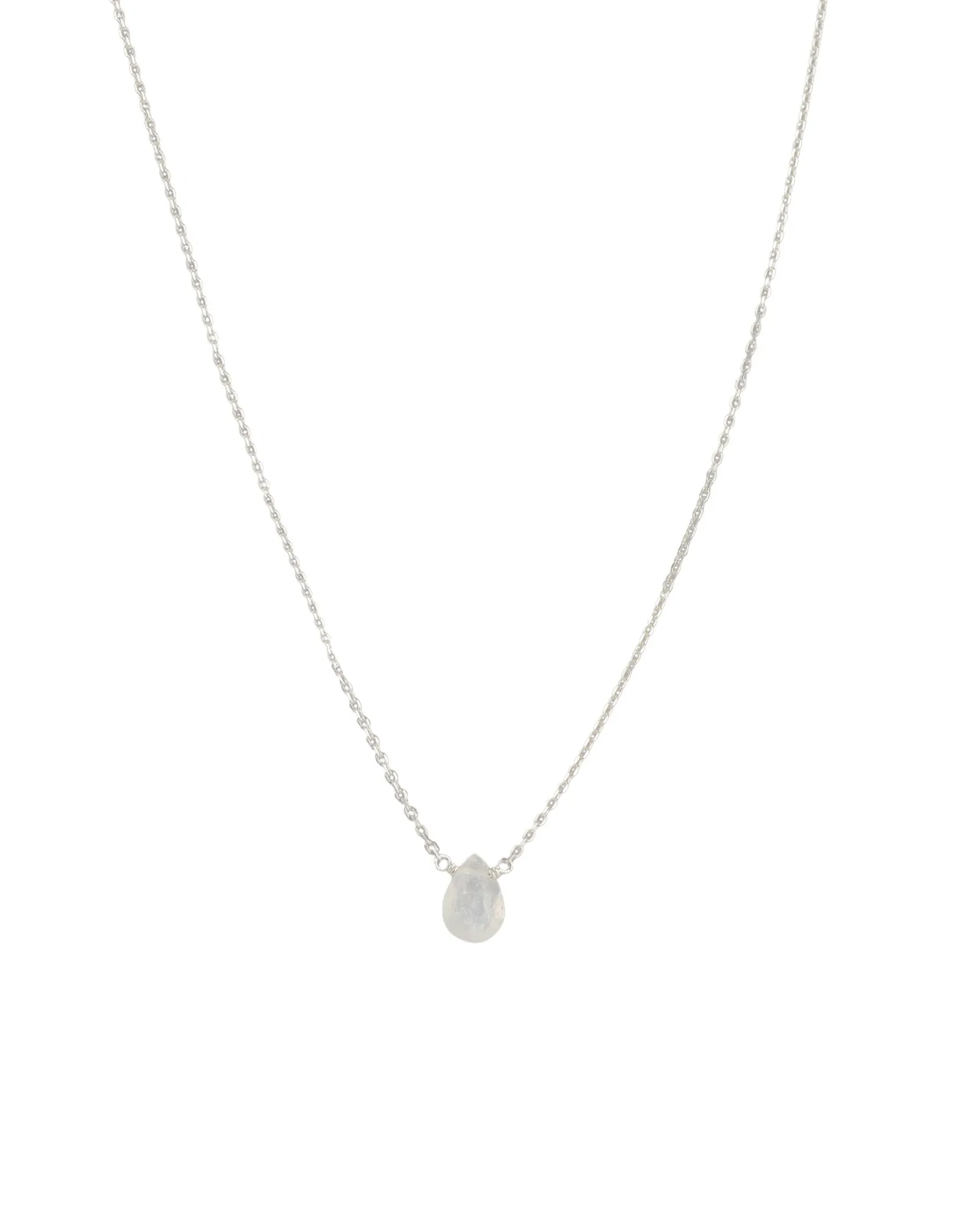 Moonstone Pear Cable Chain Necklace sold by Blue Ruby
