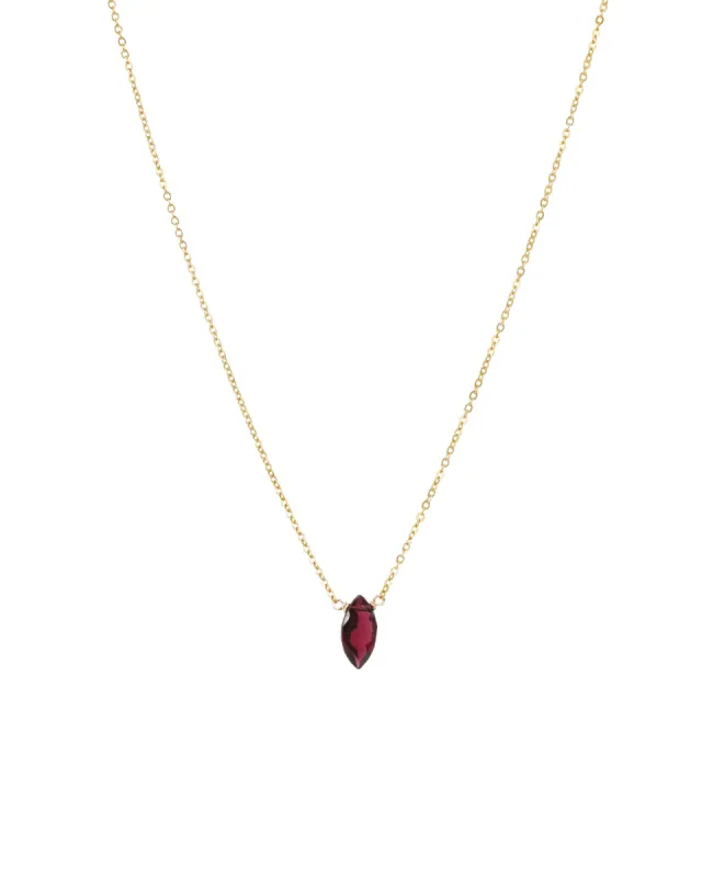 Marquise Stone Cable Necklace sold by Blue Ruby