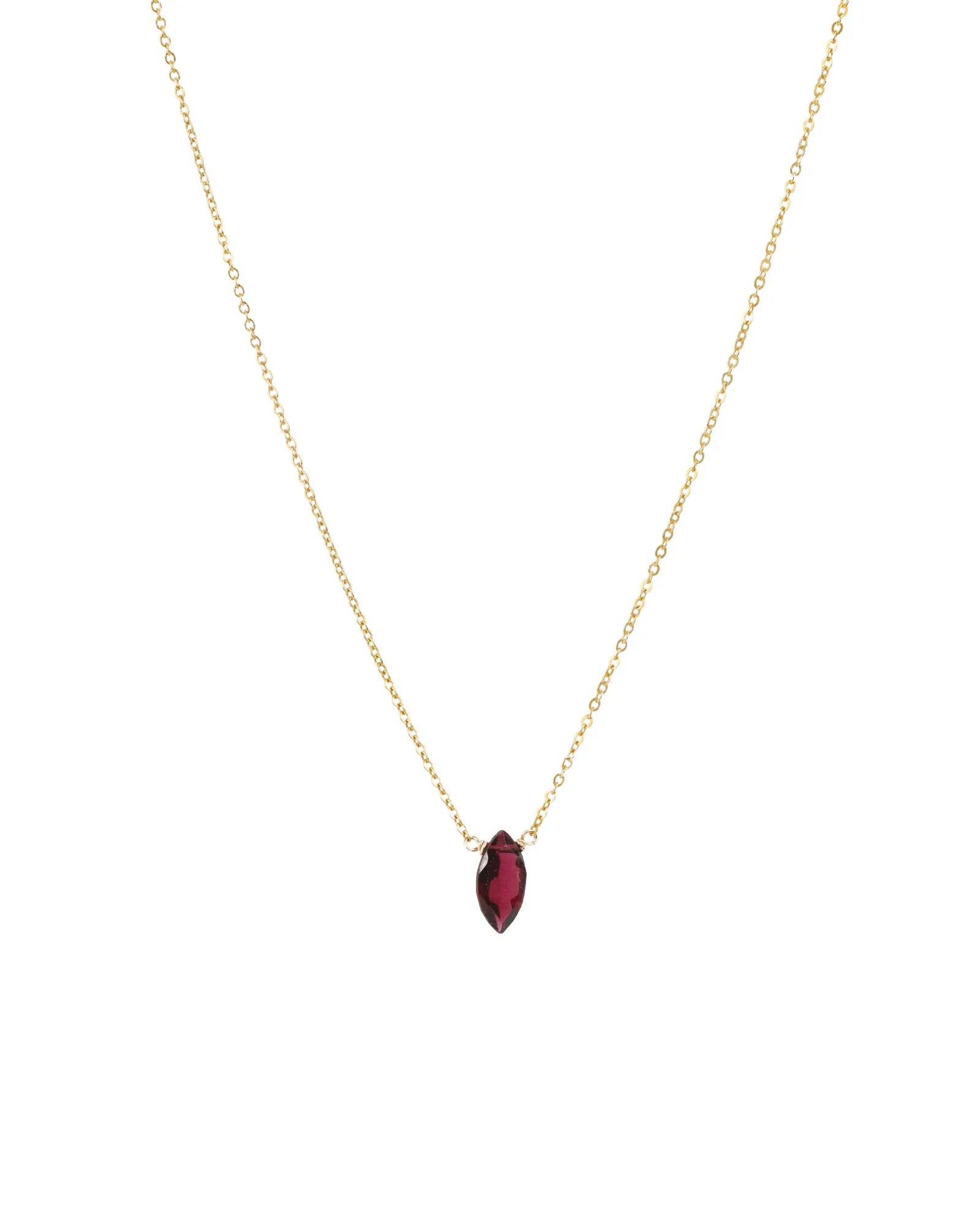 Marquise Stone Cable Necklace sold by Blue Ruby