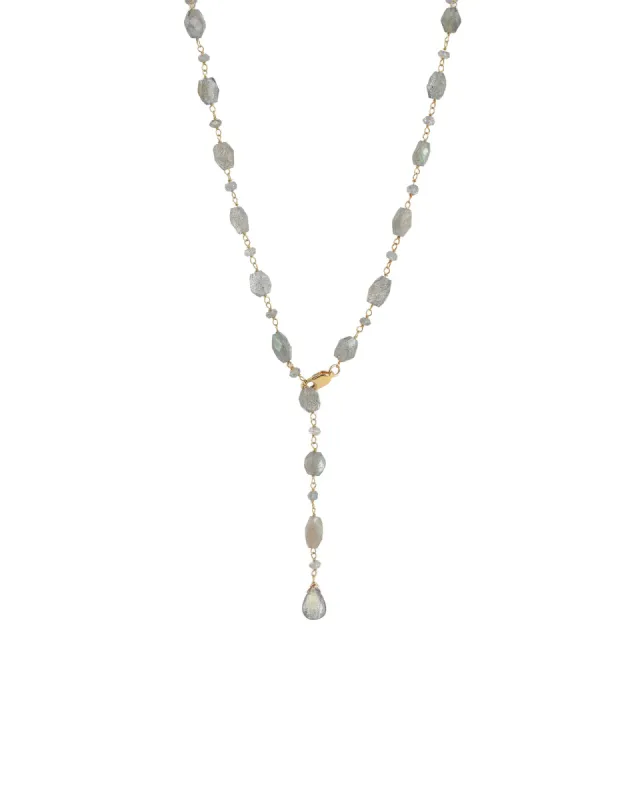 Mix Stone Drop Lariat sold by Blue Ruby