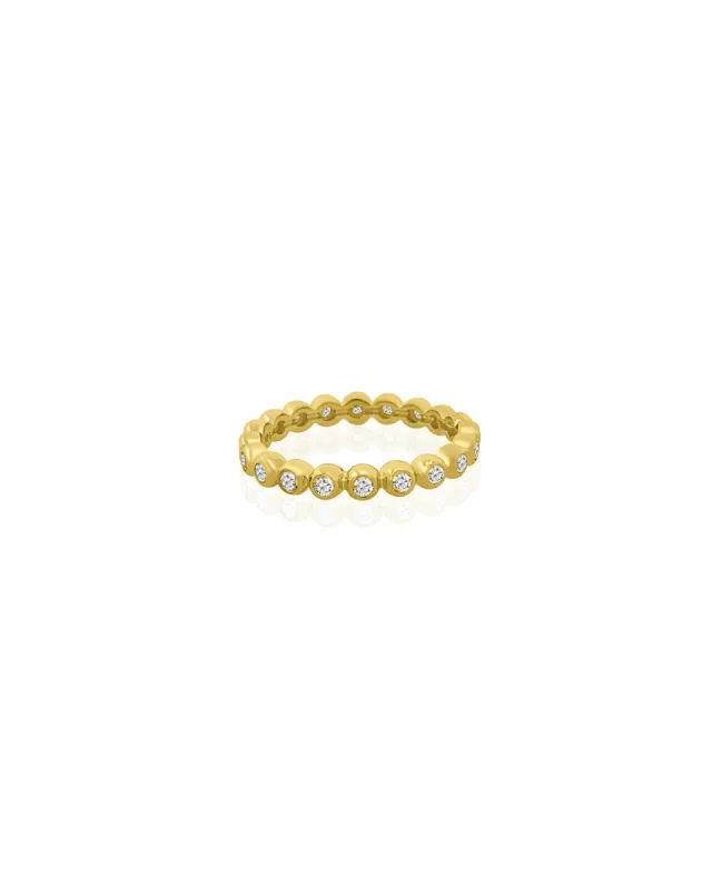 Bezel Diamond Eternity Ring sold by Blue Ruby