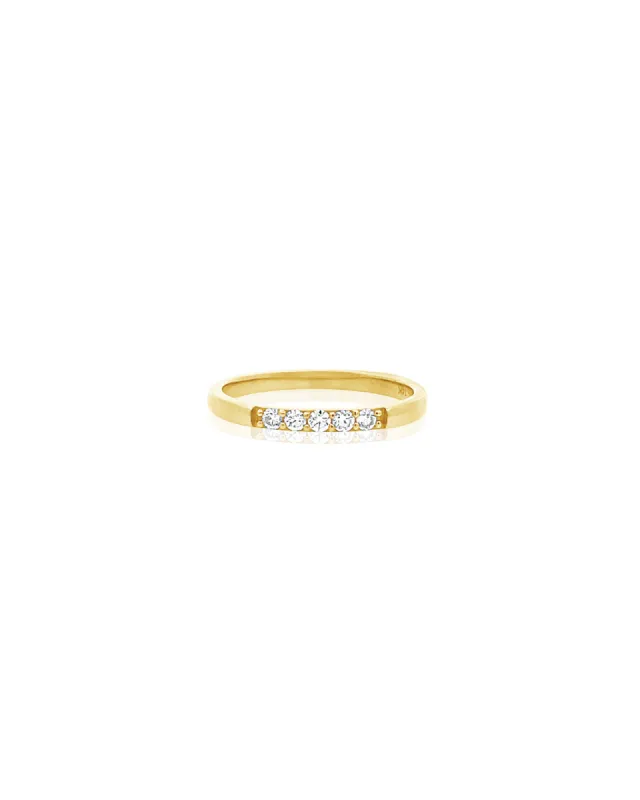 Five Pavé Diamond Ring sold by Blue Ruby