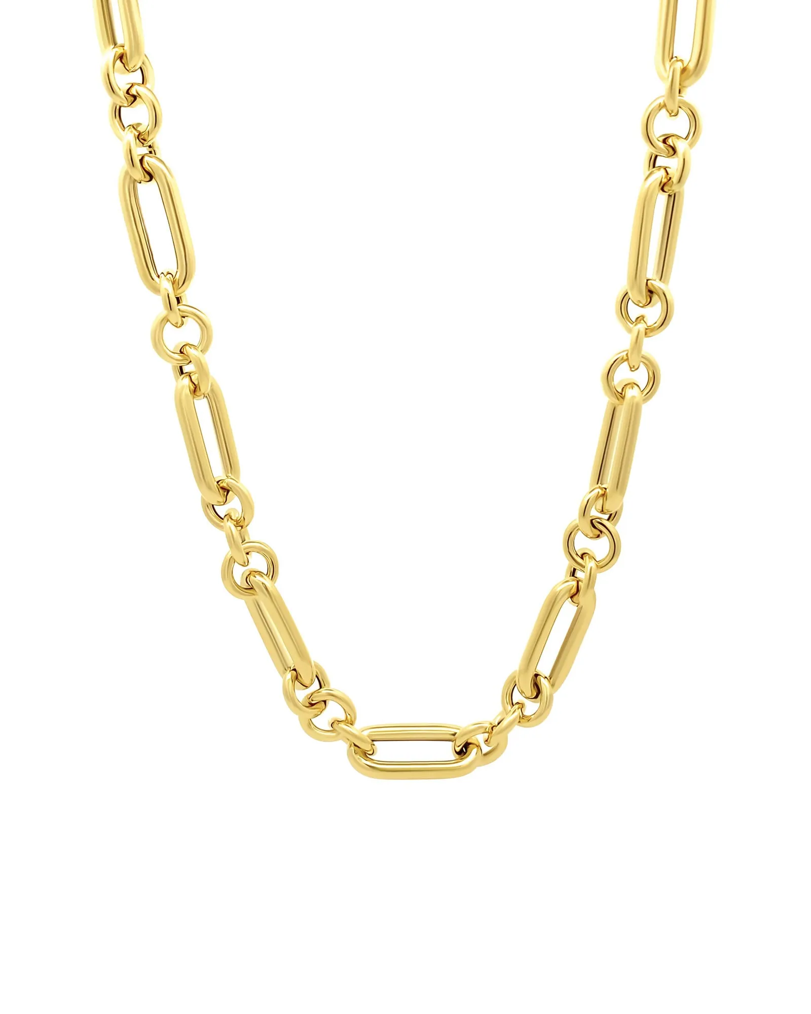 Rectangle Round Link Necklace sold by Blue Ruby