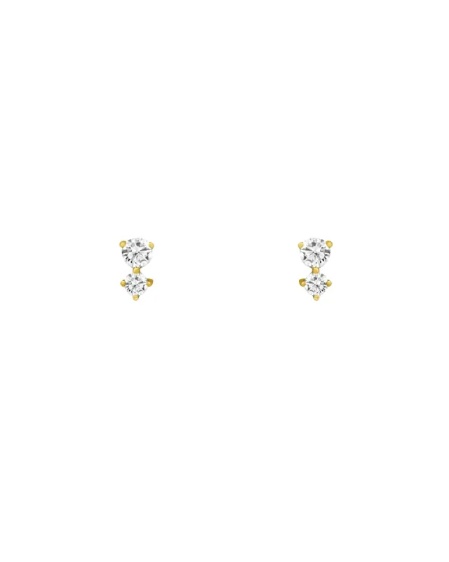 Gradual Two Diamond Studs sold by Blue Ruby