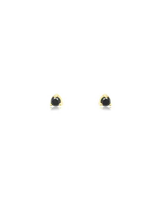 3 Prong Diamond Studs | 3mm sold by Blue Ruby