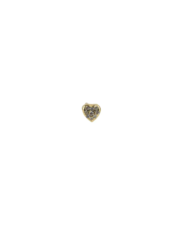 Heart Pavé Stud sold by Blue Ruby